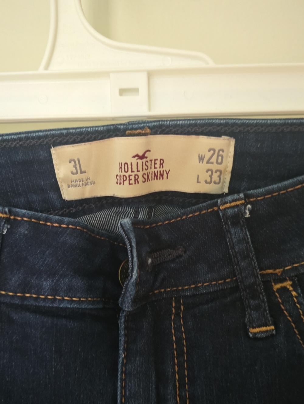 Hollister Super Skinny Jeans - Indigo Blue 3L 26x33L Like New
